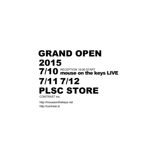 GRAND OPEN / mouse on the keys LIVE